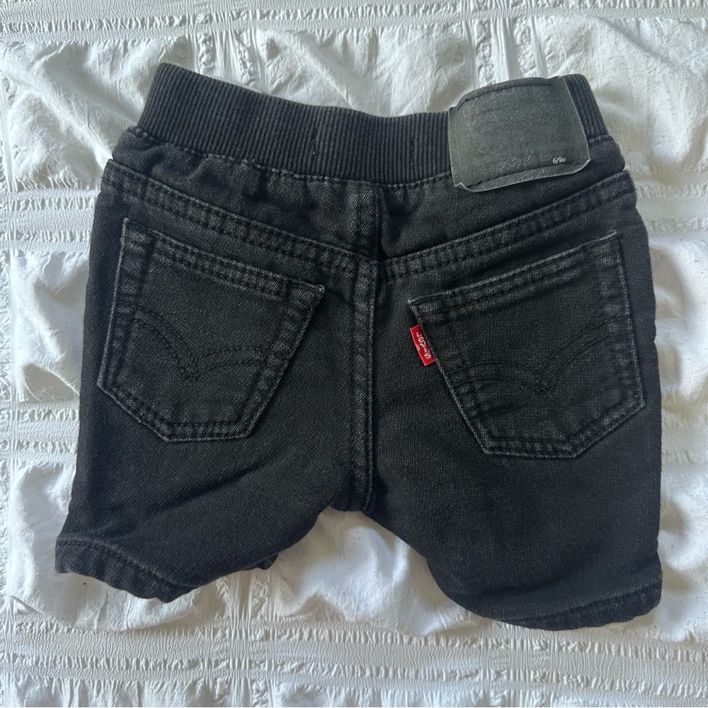 Levi’s Black Jean Shorts Size 6-9 Months